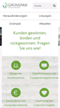 Mobile Screenshot of gruenspar.com